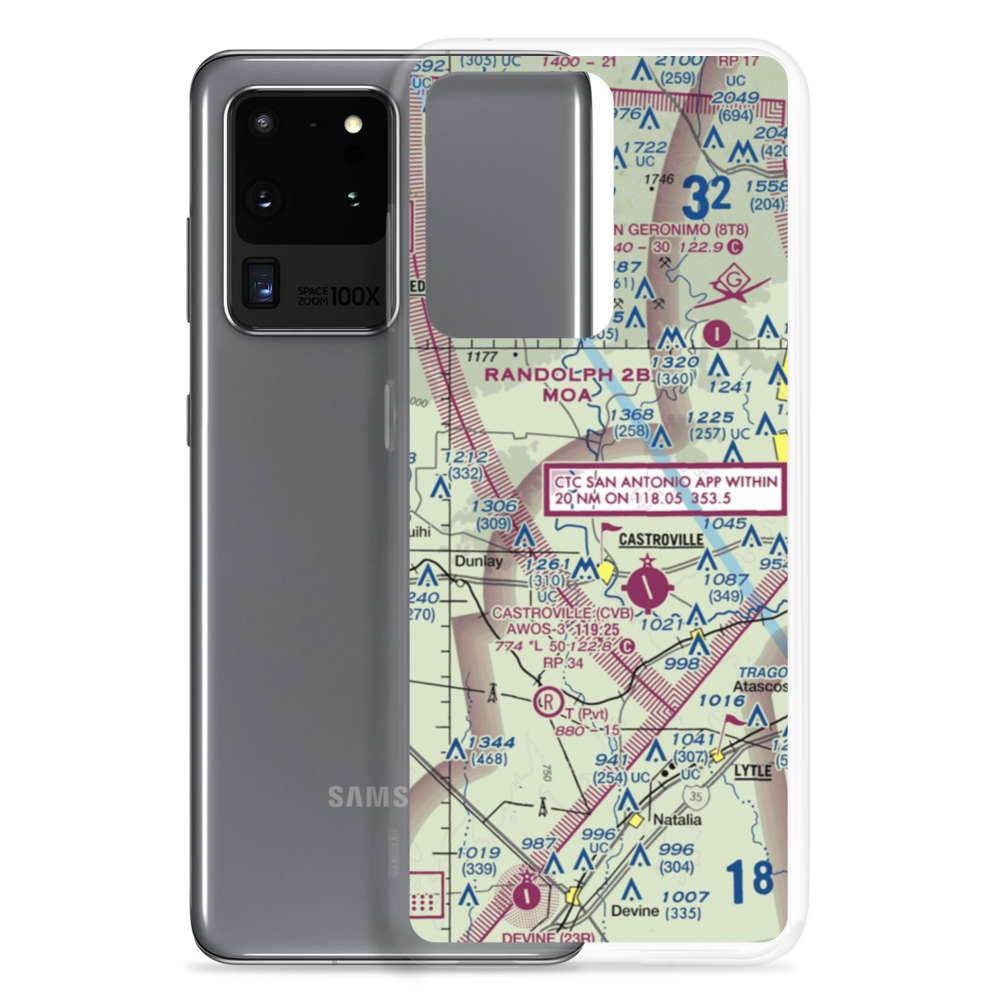 Weiblen Airport (TE13) VFR Sectional Samsung Case Samsung Galaxy S20 Ultra model shown