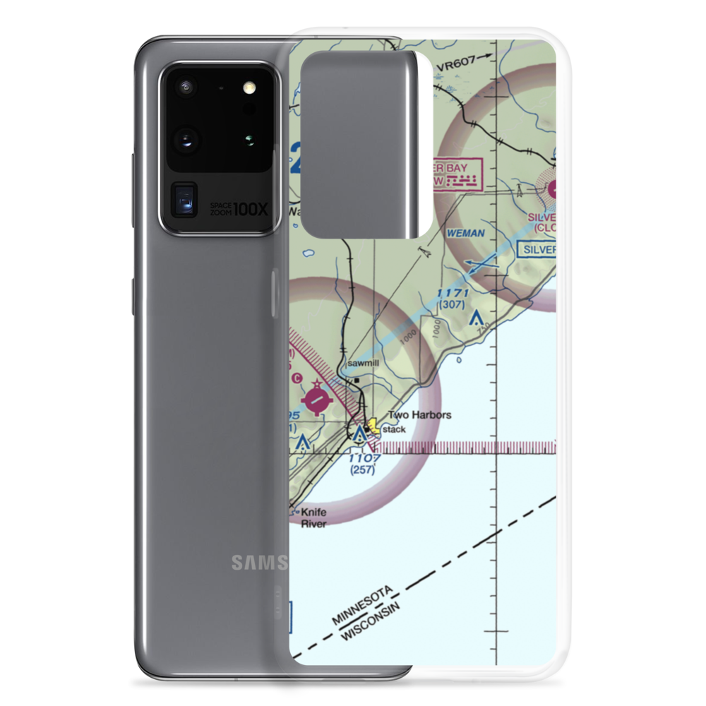 Weideman International Airport (63MN) VFR Sectional Samsung Case Samsung Galaxy S20 Ultra model shown