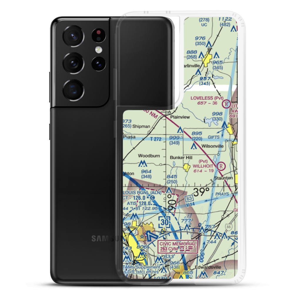 Weidner Airport (4IS9) VFR Sectional Samsung Case Samsung Galaxy S21 Ultra model shown
