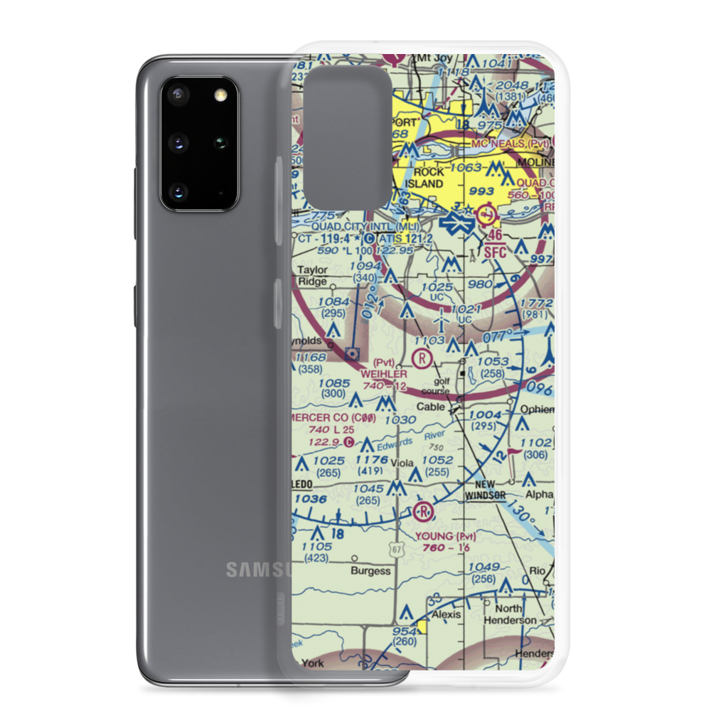 Weihler Airport (2LL2) VFR Sectional Samsung Case Samsung Galaxy S20 Plus model shown