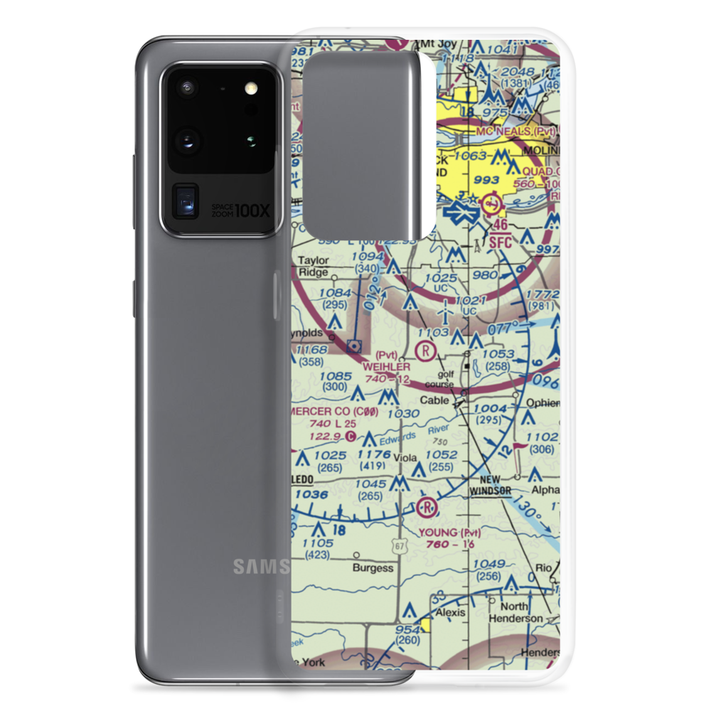 Weihler Airport (2LL2) VFR Sectional Samsung Case Samsung Galaxy S20 Ultra model shown