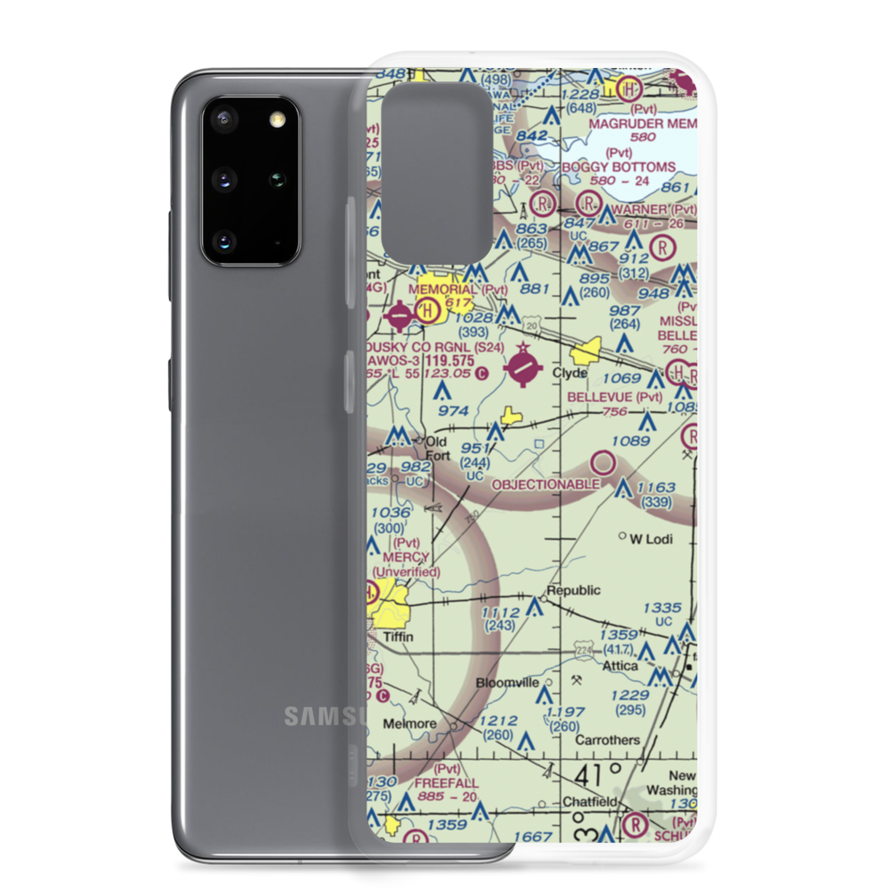 Weiker Airport (82D) VFR Sectional Samsung Case Samsung Galaxy S20 Plus model shown