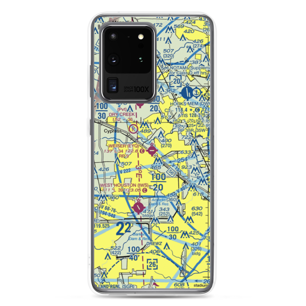 Weiser Air Park (EYQ) VFR Sectional Samsung Case Samsung Galaxy S20 Ultra model shown
