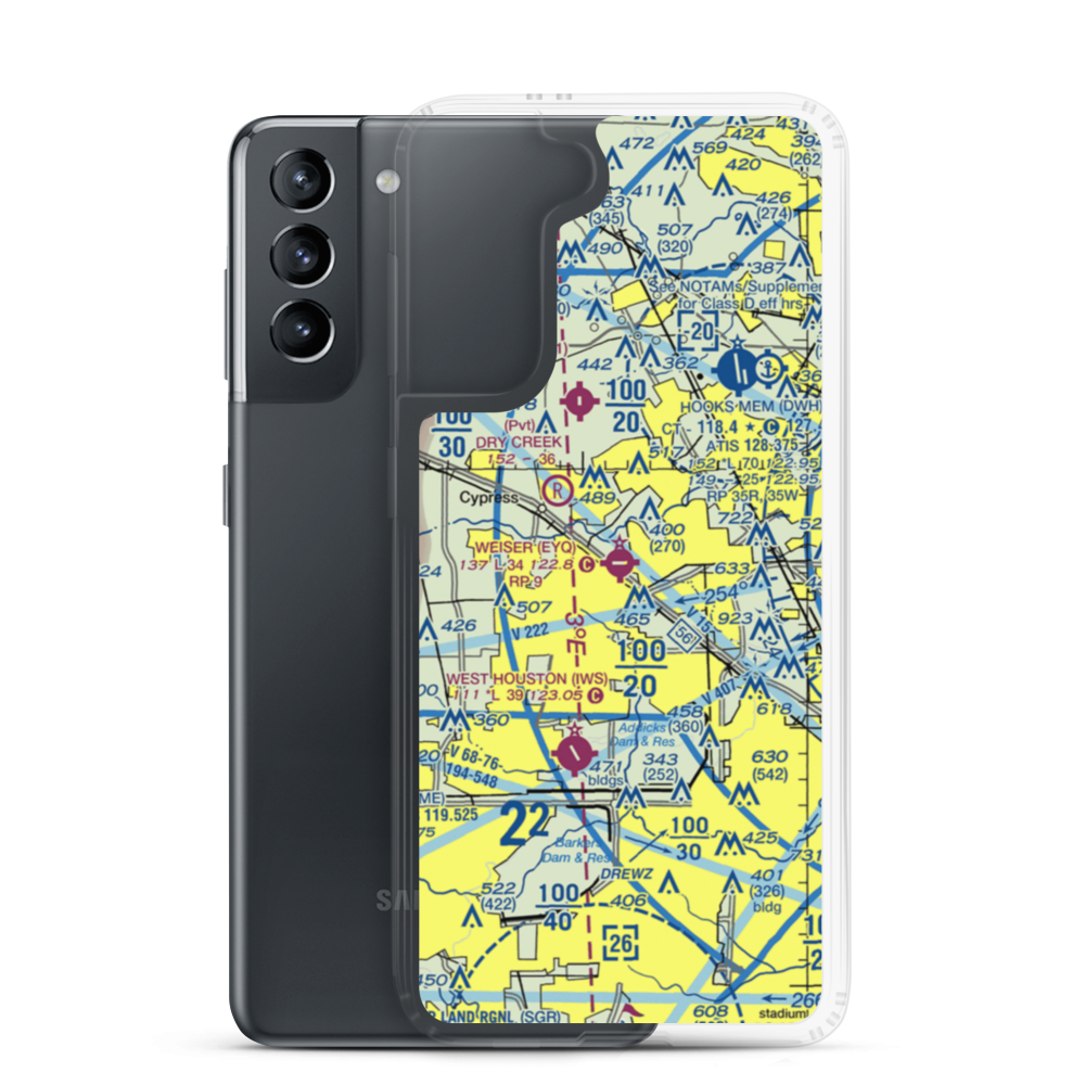 Weiser Air Park (EYQ) VFR Sectional Samsung Case Samsung Galaxy S21 model shown