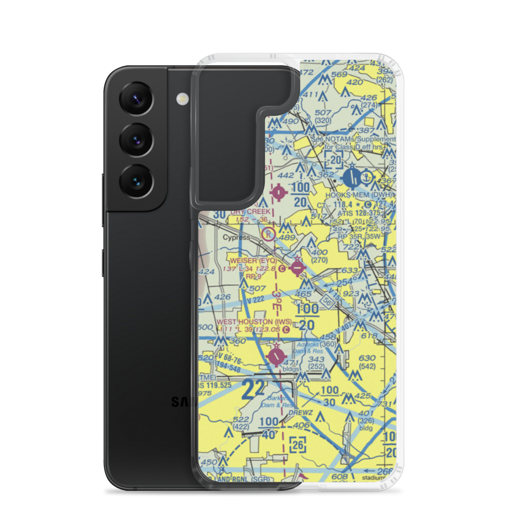 Weiser Air Park (EYQ) VFR Sectional Samsung Case Samsung Galaxy S22 model shown