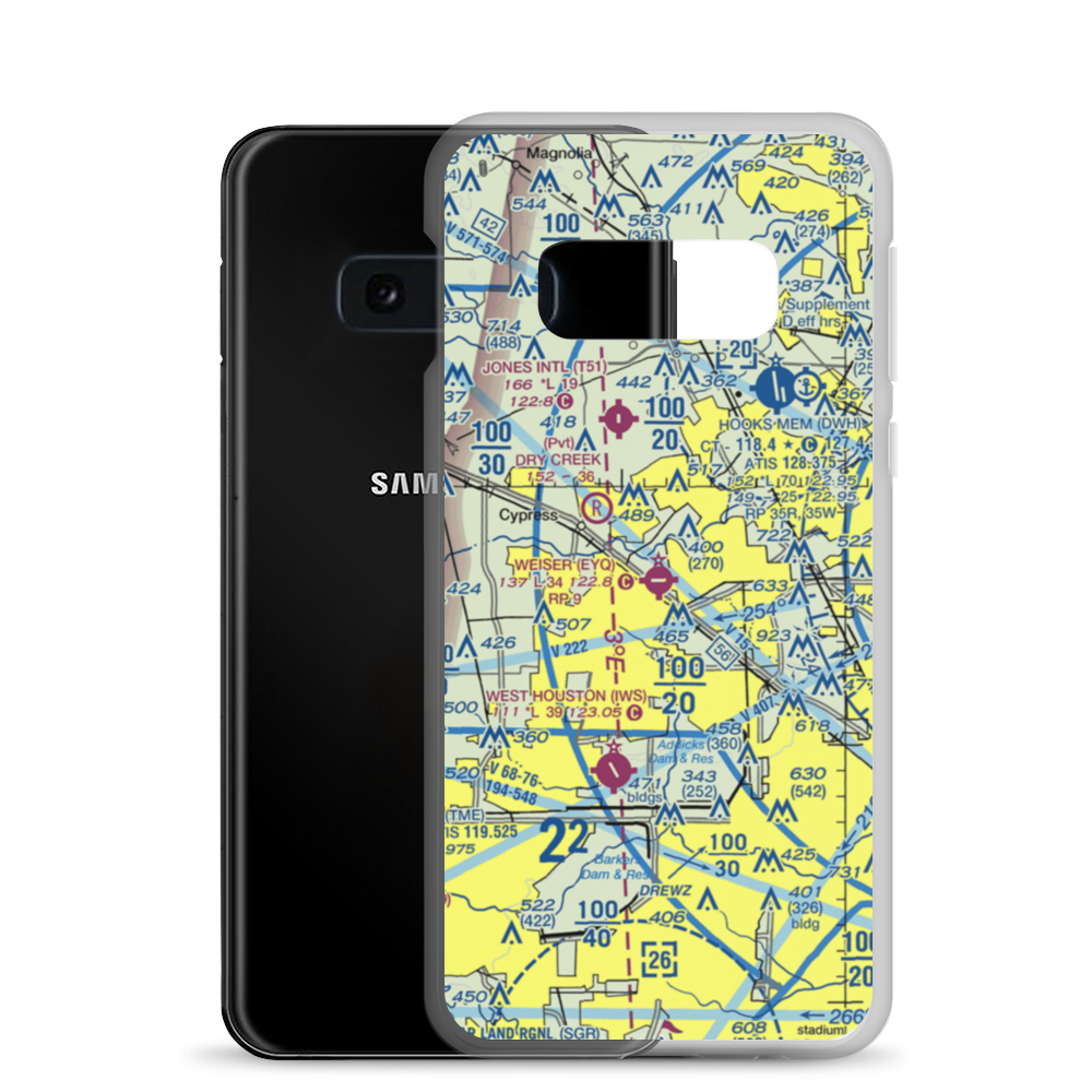 Weiser Air Park (EYQ) VFR Sectional Samsung Case Samsung Galaxy S10e model shown