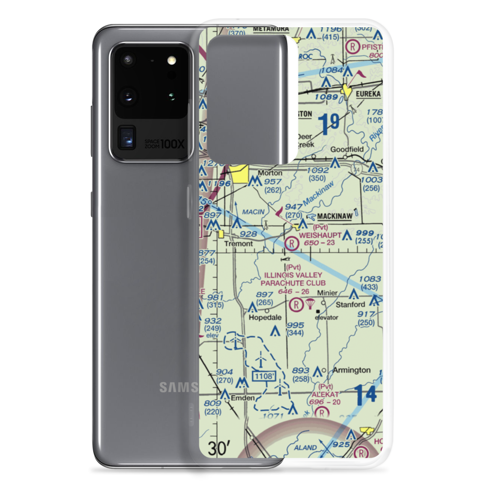 Weishaupt Airport (9IL6) VFR Sectional Samsung Case Samsung Galaxy S20 Ultra model shown
