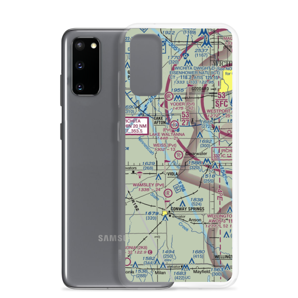 Weiss Acres Airport (24KS) VFR Sectional Samsung Case Samsung Galaxy S20 model shown