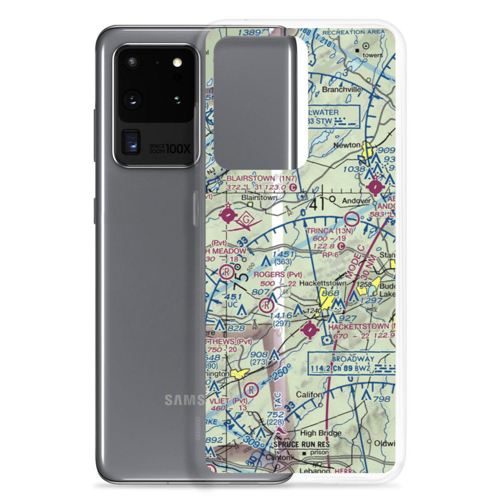 Weiss Farm Airport (JY24) VFR Sectional Samsung Case Samsung Galaxy S20 Ultra model shown