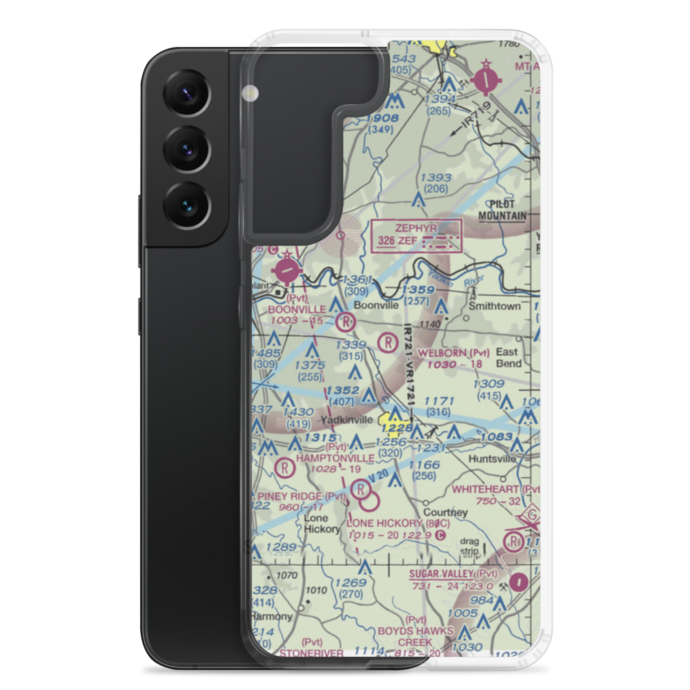 Welborn Farm Airport (3NC1) VFR Sectional Samsung Case Samsung Galaxy S22 Plus model shown