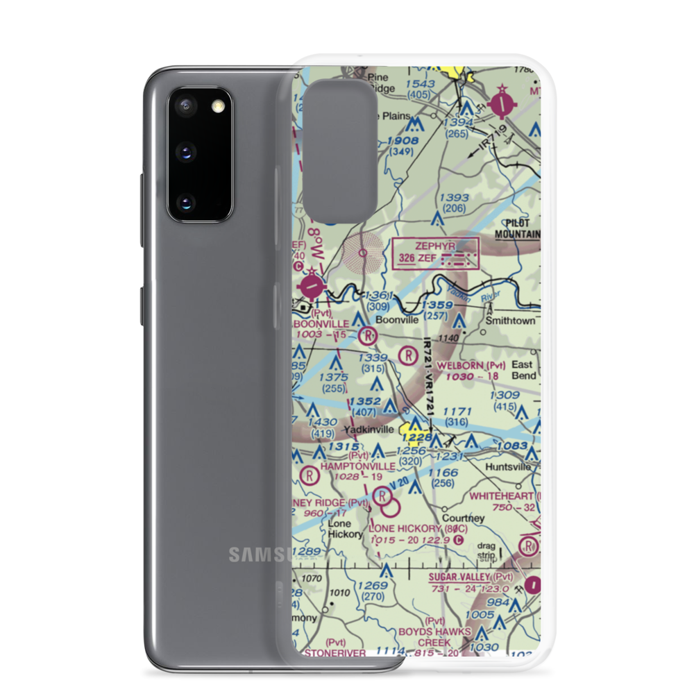 Welborn Farm Airport (3NC1) VFR Sectional Samsung Case Samsung Galaxy S20 model shown