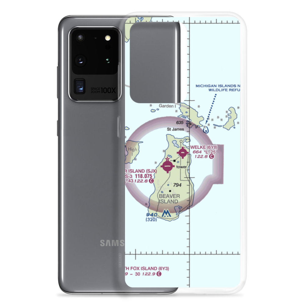 Welke Airport (6Y8) VFR Sectional Samsung Case Samsung Galaxy S20 Ultra model shown