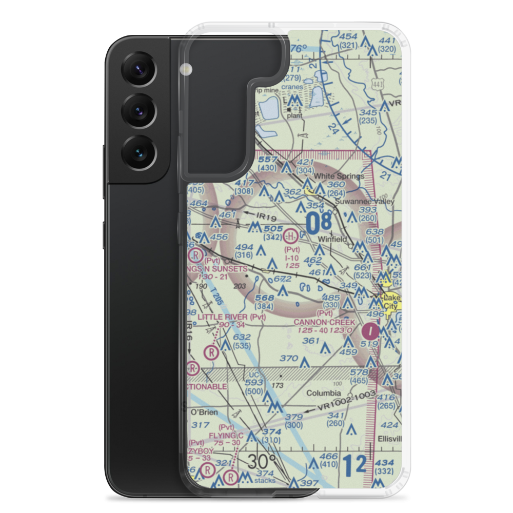 Wellborn STOLport (7FL2) VFR Sectional Samsung Case Samsung Galaxy S22 Plus model shown