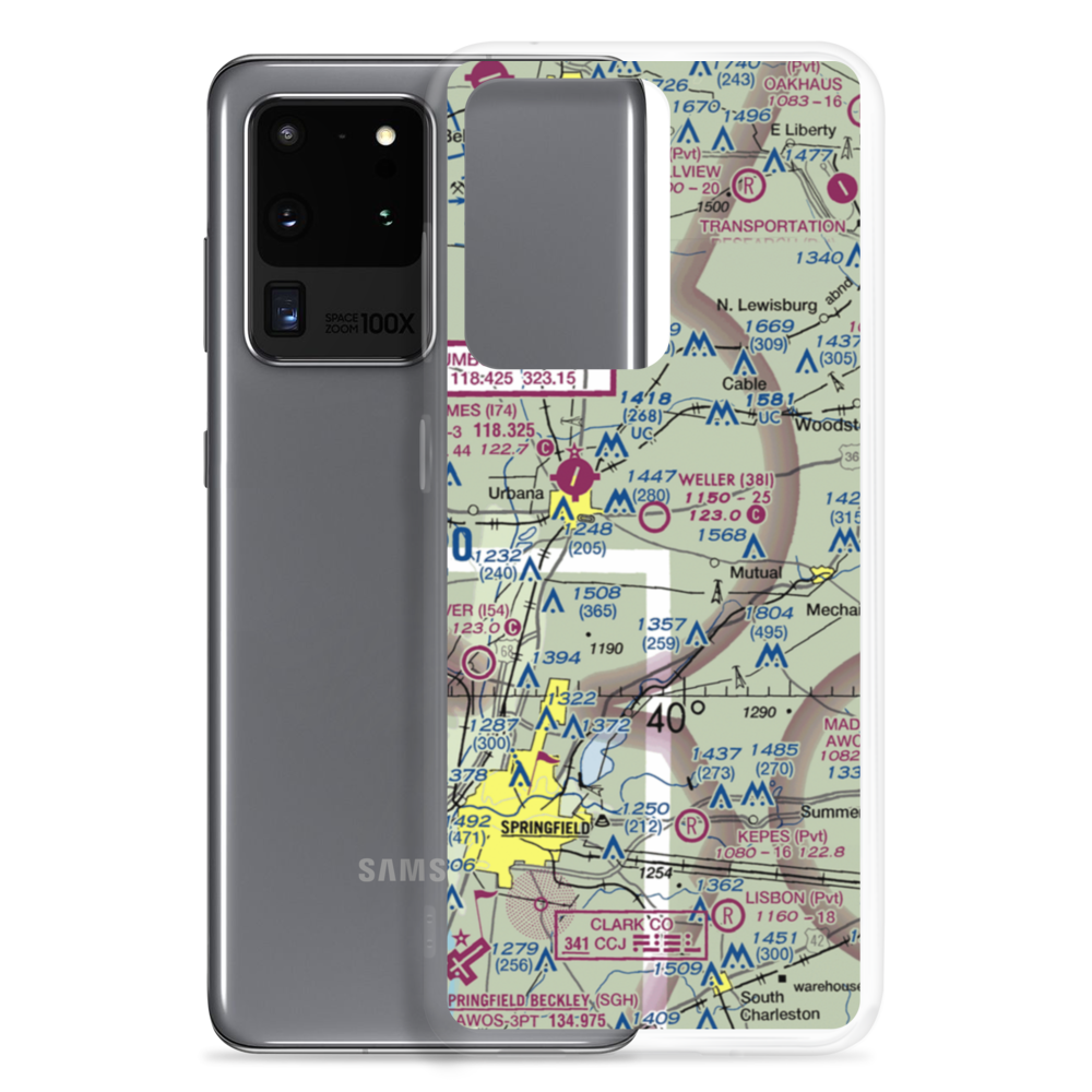 Weller Airport (38I) VFR Sectional Samsung Case Samsung Galaxy S20 Ultra model shown