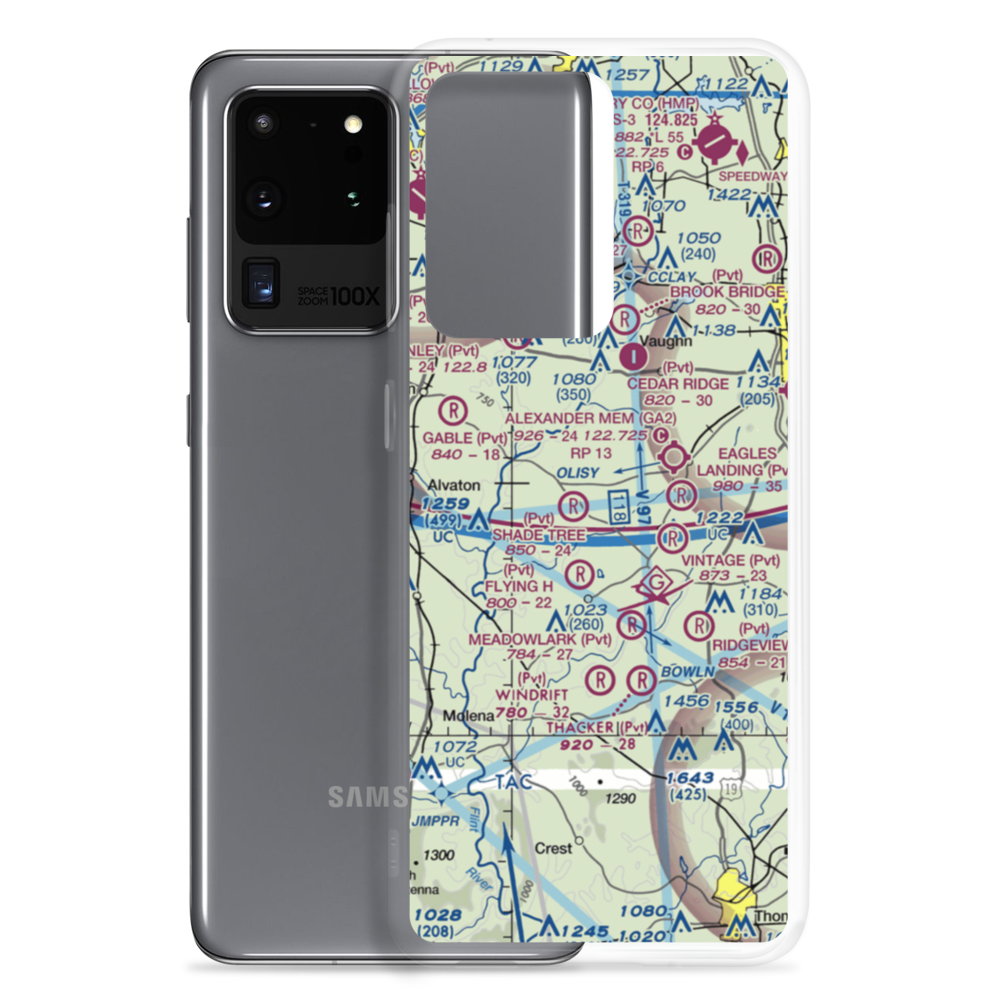 Wellers Landing Airport (GA29) VFR Sectional Samsung Case Samsung Galaxy S20 Ultra model shown