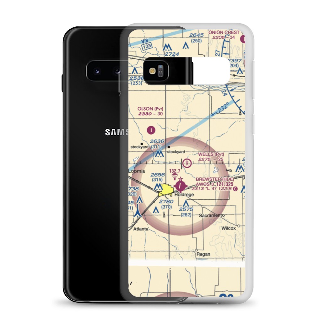 Wells Airport (3NE3) VFR Sectional Samsung Case Samsung Galaxy S10 model shown