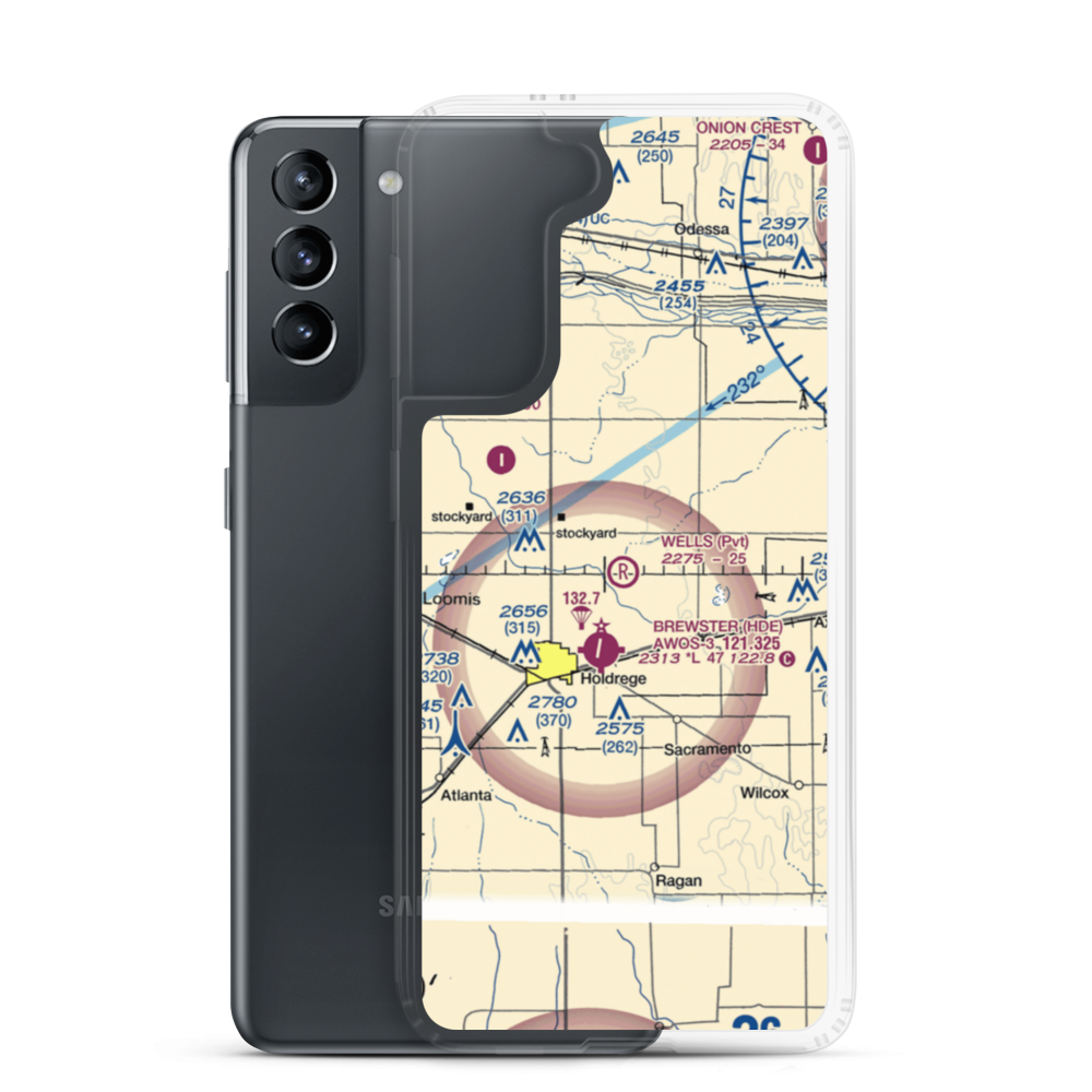 Wells Airport (3NE3) VFR Sectional Samsung Case Samsung Galaxy S21 model shown
