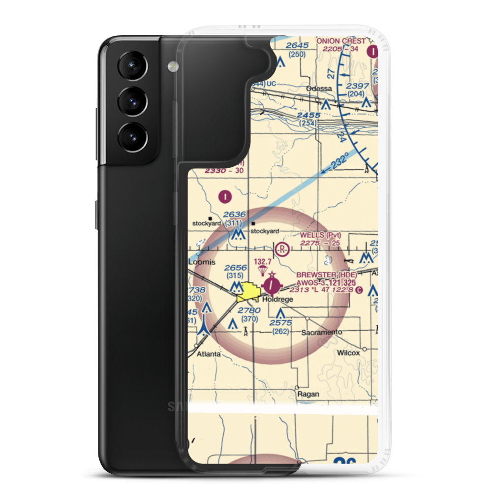 Wells Airport (3NE3) VFR Sectional Samsung Case Samsung Galaxy S21 Plus model shown
