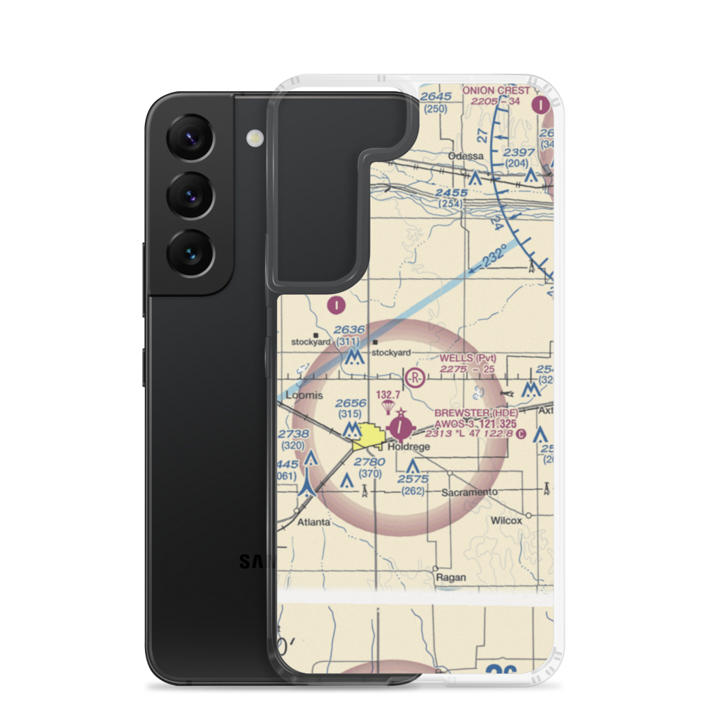Wells Airport (3NE3) VFR Sectional Samsung Case Samsung Galaxy S22 model shown