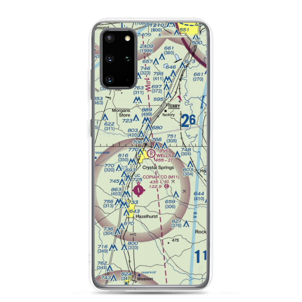Wells Farm Airport (6MS2) VFR Sectional Samsung Case Samsung Galaxy S20 Plus model shown