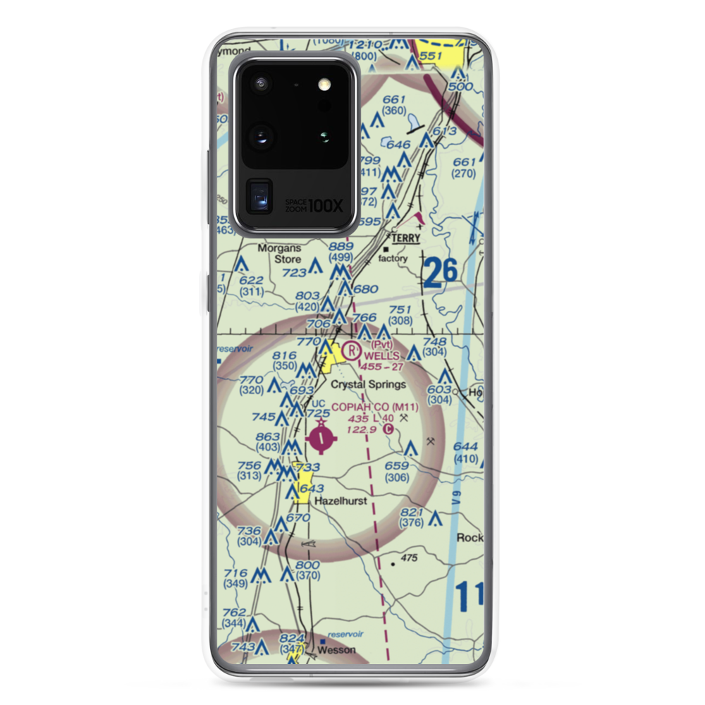 Wells Farm Airport (6MS2) VFR Sectional Samsung Case Samsung Galaxy S20 Ultra model shown