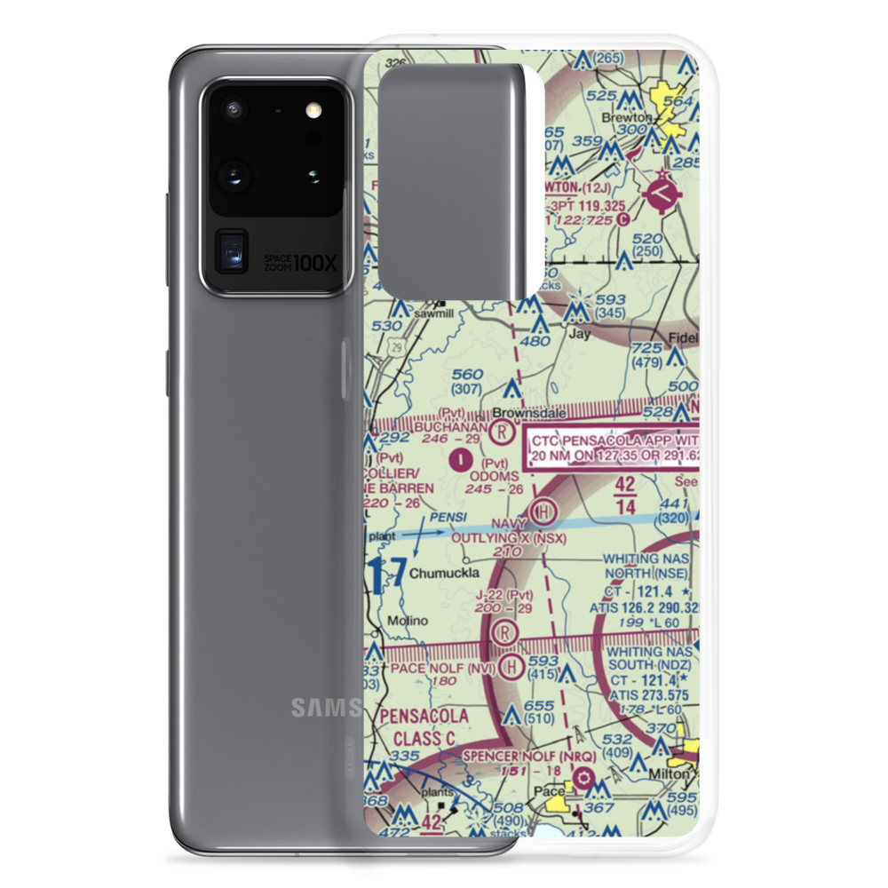 Wells Flying Service Airport (14FL) VFR Sectional Samsung Case Samsung Galaxy S20 Ultra model shown