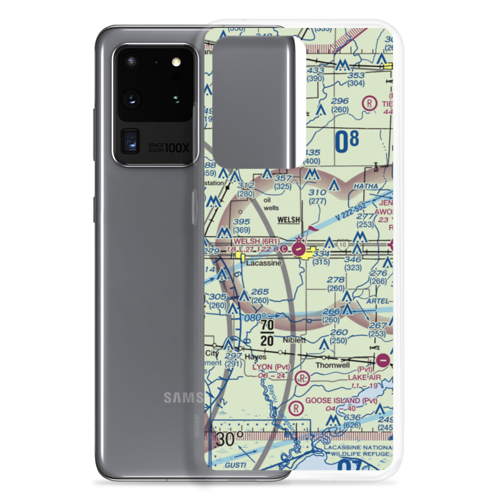 Welsh Airport (6R1) VFR Sectional Samsung Case Samsung Galaxy S20 Ultra model shown