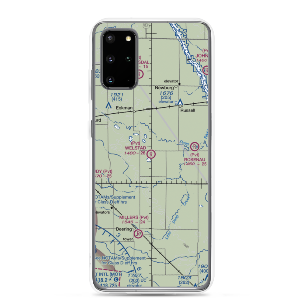 Welstad Farms Airstrip (NA73) VFR Sectional Samsung Case Samsung Galaxy S20 Plus model shown
