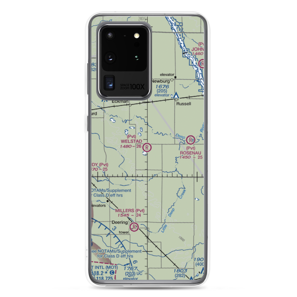 Welstad Farms Airstrip (NA73) VFR Sectional Samsung Case Samsung Galaxy S20 Ultra model shown