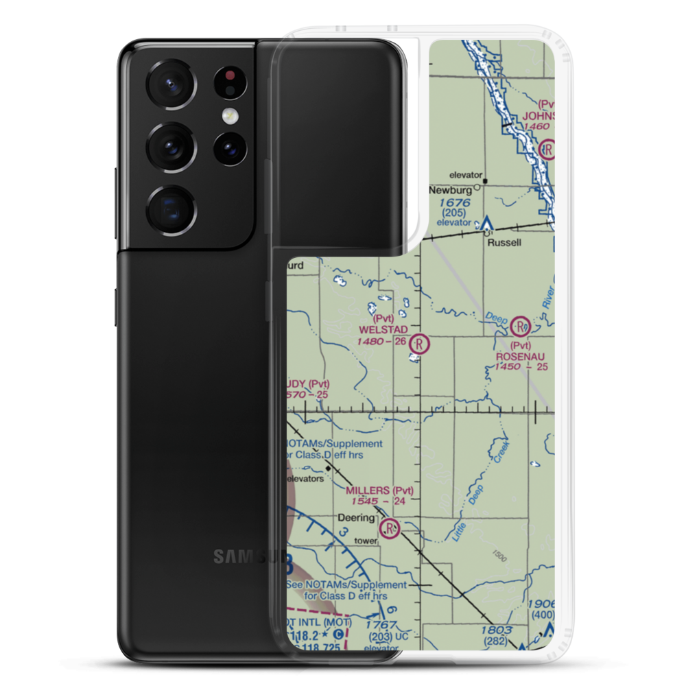 Welstad Farms Airstrip (NA73) VFR Sectional Samsung Case Samsung Galaxy S21 Ultra model shown