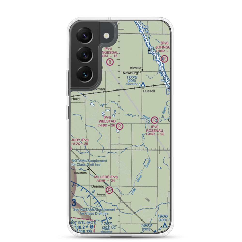 Welstad Farms Airstrip (NA73) VFR Sectional Samsung Case Samsung Galaxy S22 Plus model shown