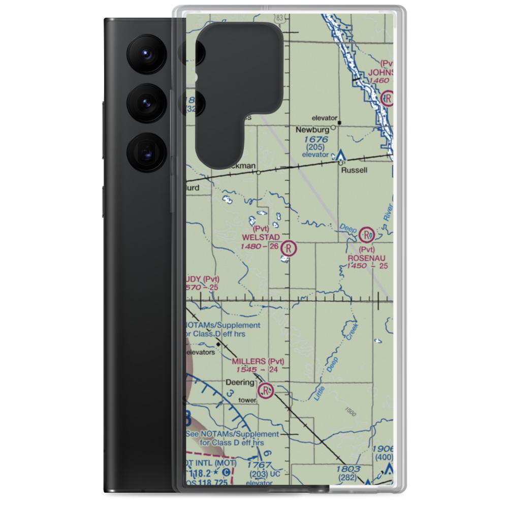 Welstad Farms Airstrip (NA73) VFR Sectional Samsung Case Samsung Galaxy S22 Ultra model shown
