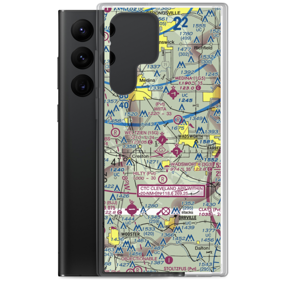 Weltzien Skypark Airport (15G) VFR Sectional Samsung Case Samsung Galaxy S22 Ultra model shown