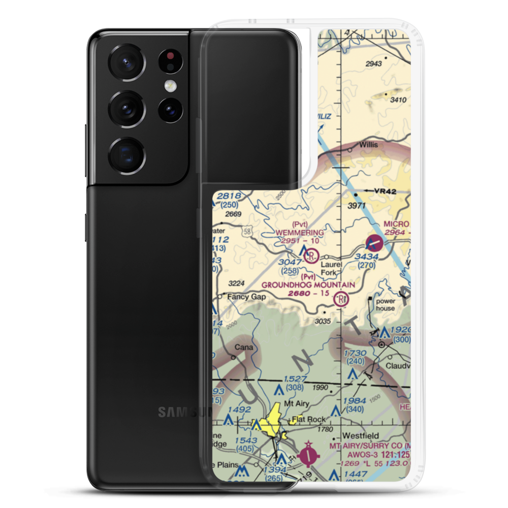 Wemmering Airport (57VA) VFR Sectional Samsung Case Samsung Galaxy S21 Ultra model shown