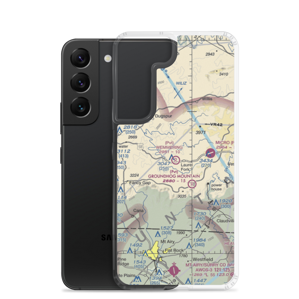 Wemmering Airport (57VA) VFR Sectional Samsung Case Samsung Galaxy S22 model shown