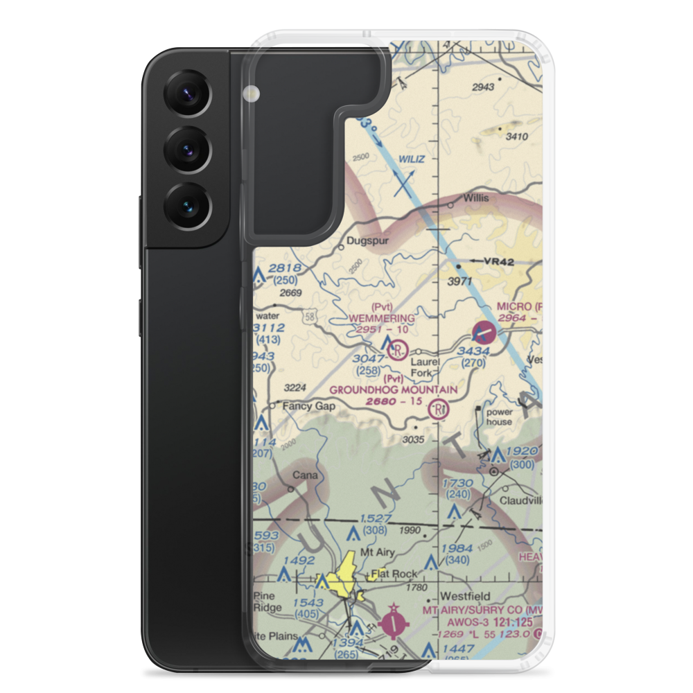 Wemmering Airport (57VA) VFR Sectional Samsung Case Samsung Galaxy S22 Plus model shown