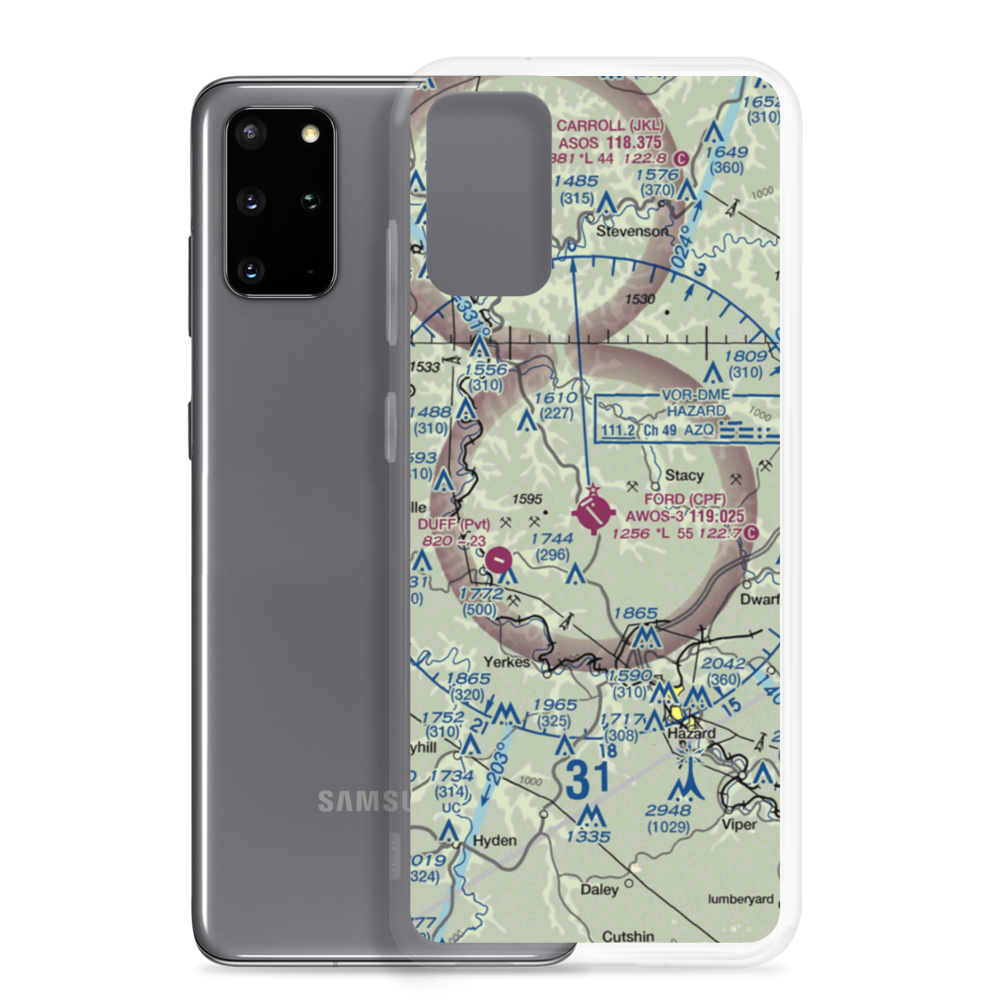 Wendell H Ford Airport (K20) VFR Sectional Samsung Case Samsung Galaxy S20 Plus model shown