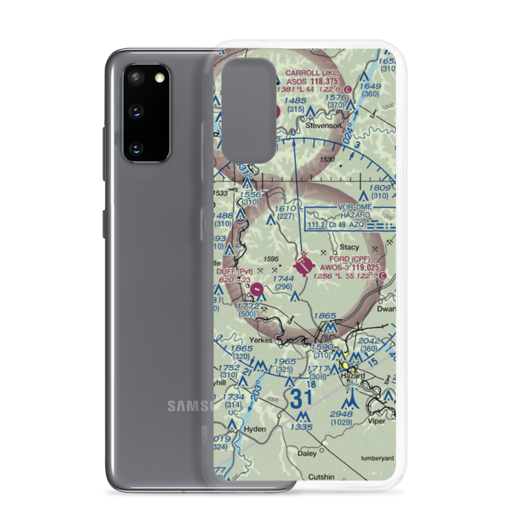 Wendell H Ford Airport (K20) VFR Sectional Samsung Case Samsung Galaxy S20 model shown