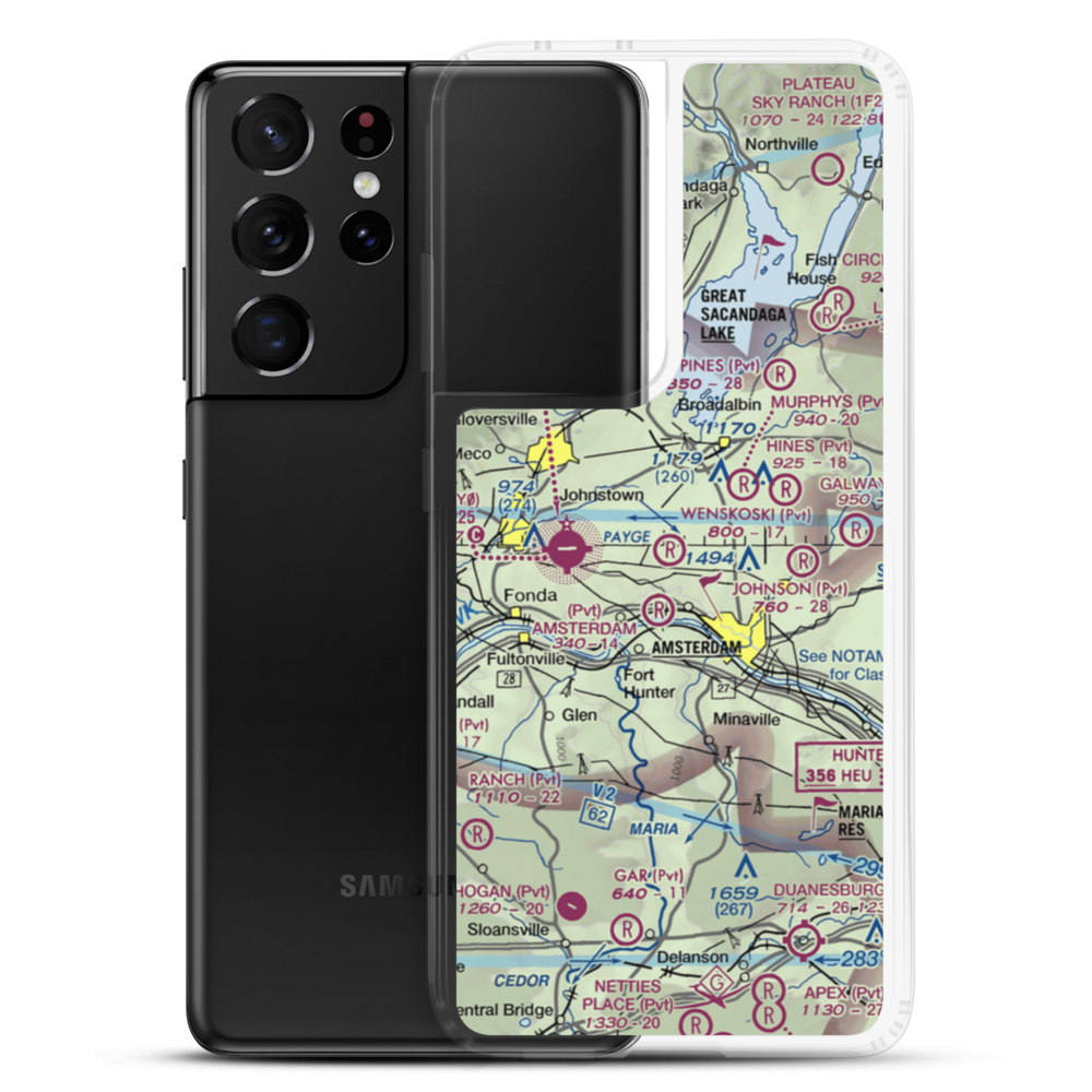 Wenskoski Field (0NY8) VFR Sectional Samsung Case Samsung Galaxy S21 Ultra model shown