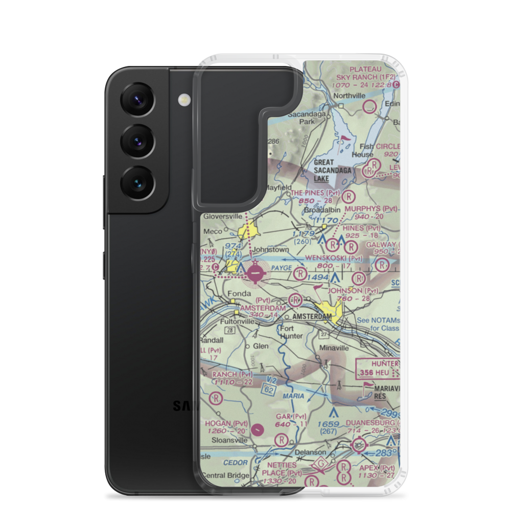 Wenskoski Field (0NY8) VFR Sectional Samsung Case Samsung Galaxy S22 model shown