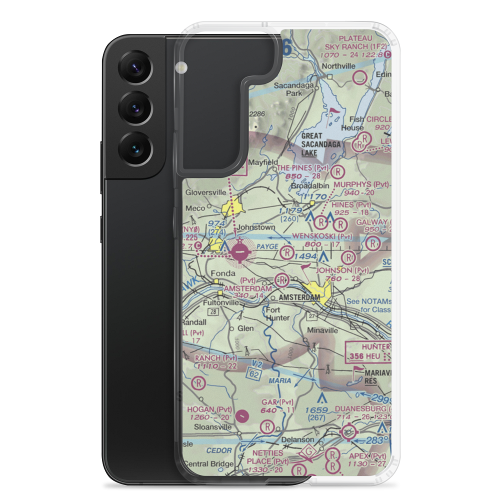 Wenskoski Field (0NY8) VFR Sectional Samsung Case Samsung Galaxy S22 Plus model shown