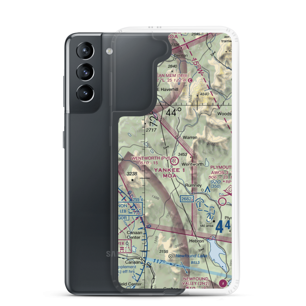 Wentworth Aerodrome Airport (NH96) VFR Sectional Samsung Case Samsung Galaxy S21 model shown