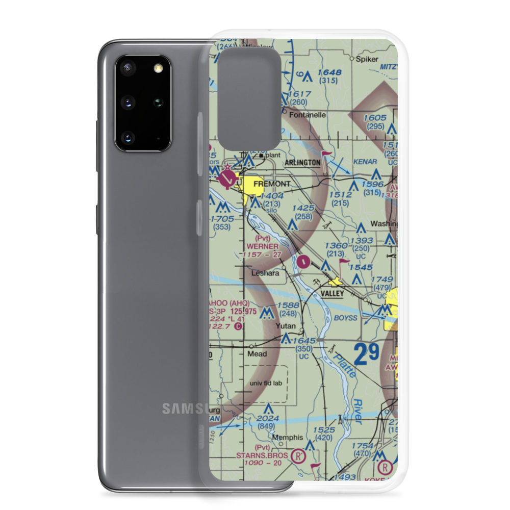 Werner Airport (NE56) VFR Sectional Samsung Case Samsung Galaxy S20 Plus model shown