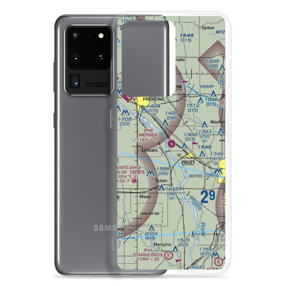 Werner Airport (NE56) VFR Sectional Samsung Case Samsung Galaxy S20 Ultra model shown