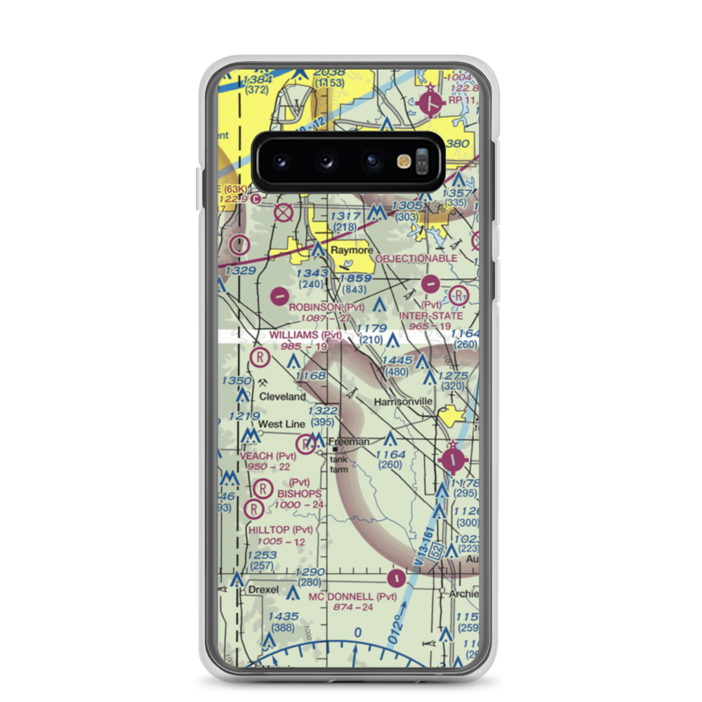 West Aero Ranch Airport (6MO9) VFR Sectional Samsung Case Samsung Galaxy S10 model shown