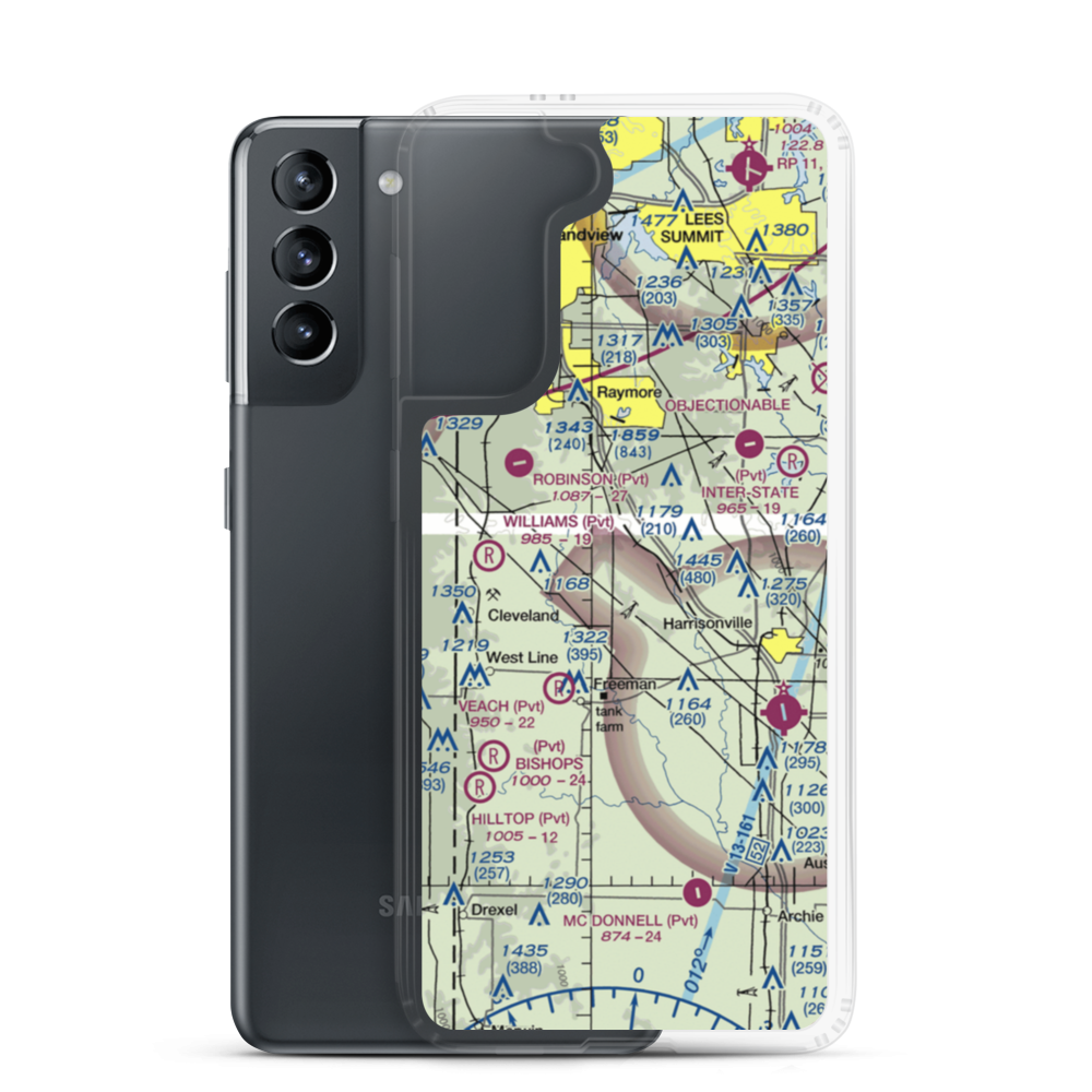 West Aero Ranch Airport (6MO9) VFR Sectional Samsung Case Samsung Galaxy S21 model shown