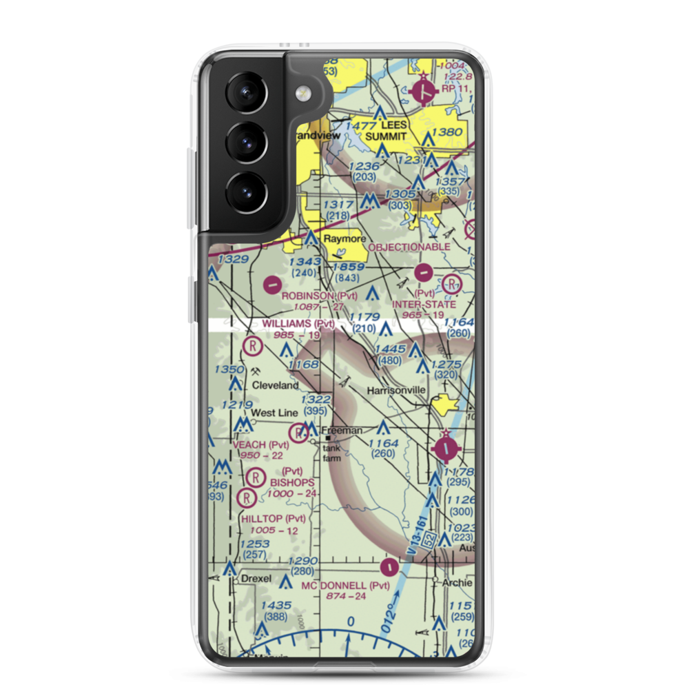 West Aero Ranch Airport (6MO9) VFR Sectional Samsung Case Samsung Galaxy S21 Plus model shown