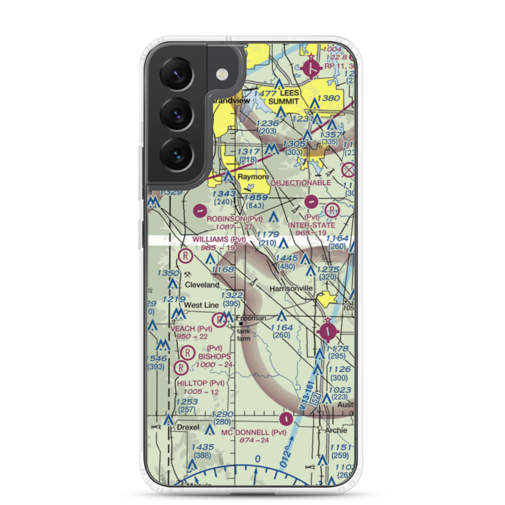 West Aero Ranch Airport (6MO9) VFR Sectional Samsung Case Samsung Galaxy S22 Plus model shown