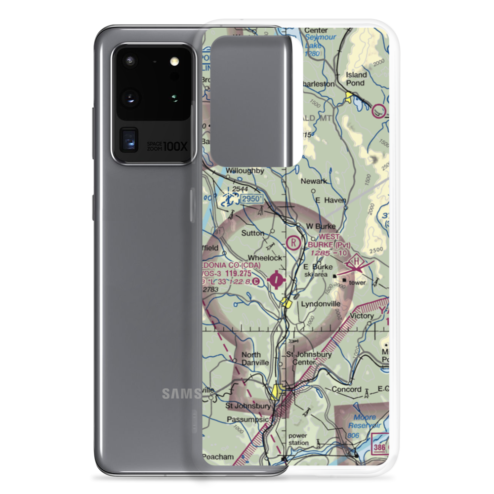 West Burke Aerodrome (VT56) VFR Sectional Samsung Case Samsung Galaxy S20 Ultra model shown
