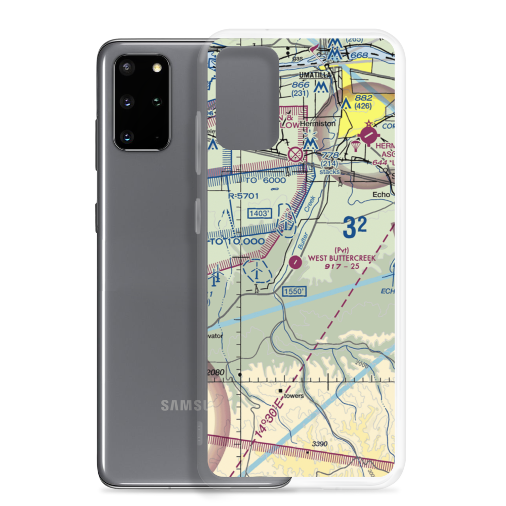 West Buttercreek Airport (OL02) VFR Sectional Samsung Case Samsung Galaxy S20 Plus model shown